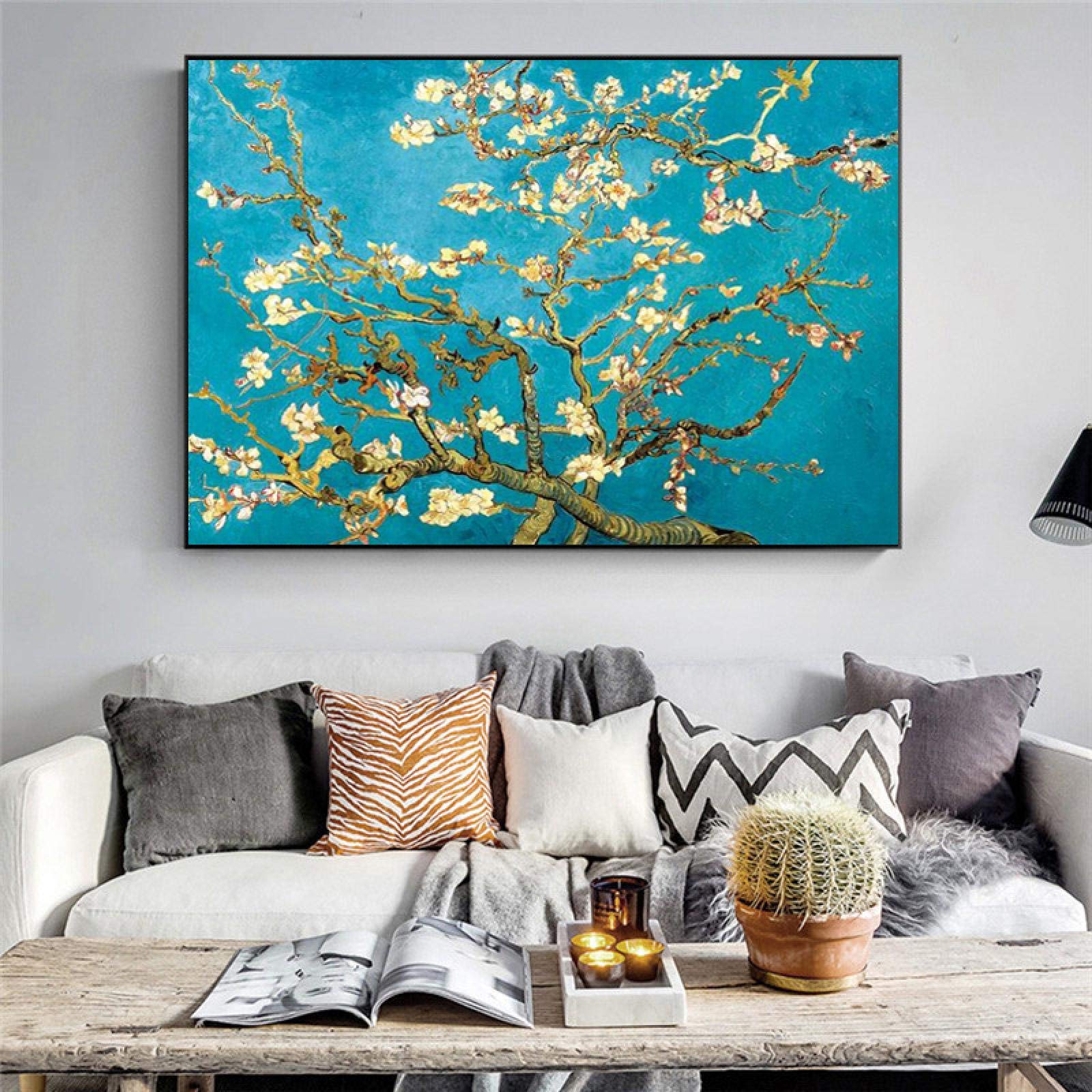 Amazon.co.jp: ゴッホ梅の花キャンバス絵画印象派の花壁アートポスター